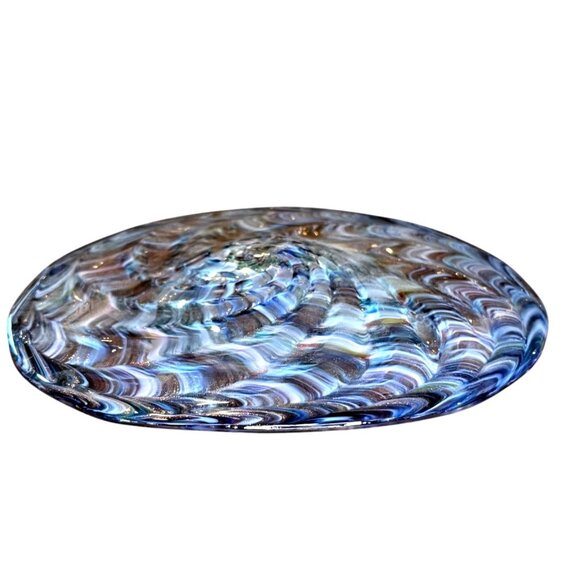 Art Glass Swirled Multi-Colored Decor Gallery Wall Art Accent Cabinet Bookshelf - Picture 4 of 11